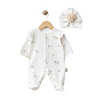 Sebi Bebe Güllü Şapkalı Bebek Tulumu 1108