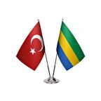 Gabon İkili Masa Bayrağı