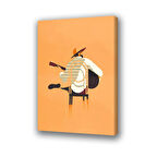 meksika gitar çalan adam baskılı kanvas duvar tablosu