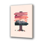 doğa naturel manzara baskılı kanvas duvar tablosu