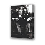 mustafa kemal atatürk baskılı kanvas duvar tablosu