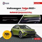 Volkswagen Taigo Krom Reflektör Çerçevesi 3 Prç. 2022>  Paslanmaz Çelik