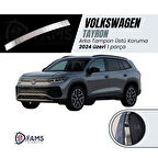 VW TAYRON Uyumlu  Arka Tampon Üstü Koruma 2024 Üzeri P.Çelik (Parlak)