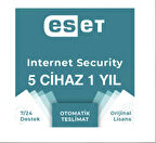 Eset İnternet Security 5 Cihaz 1 Yıl ( Dijital Lisans )