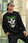 Misfits Baskılı Unisex Oversize Müzik Grubu Sweatshirt