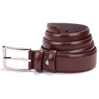 Dagoster DMK26-302 Kahve 3,5 cm Suni Deri Erkek Kemer