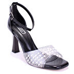 Dagoster DZA07-928475 Siyah Topuklu Abiye Kadın Ayakkabı