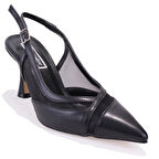 Dagoster DZA07-7613203 Siyah Klasik Topuklu Kadın Ayakkabı