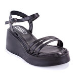 Dagoster DZA07-10620772 Siyah Günlük Ortopedik  Kadın sandalet