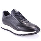 Dagoster DMA78-24210 Siyah Ortopedik Günlük Spor Erkek Deri Ayakkabı