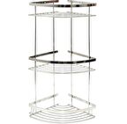 Geseus Paslanmaz Üç Gözlü Banyo Köşe Rafı Şampuanlık 304 Kalite Paslanmaz Çelik-GNRL2020