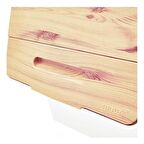 Motek Bambu Tekerlekli Organizer Çok Amaçlı Saklama Kutusu 2X12 Lt