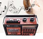 Nostaljik Kasetçalar 4 Bant Radyo,Usb Girişli,Fm Radyo,Bluetooth Bağlantılı-FP-319BT