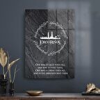 Decovetro Cam Tablo Yüzüklerin Efendisi One Ring Rule Them All