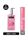 Neutrogena Visibly Clear Tüm Ciltler için Temizleyici Pembe Greyfurt Yüz Temizleme Jeli 2x200 ml 