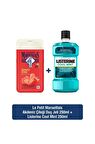 Akdeniz Çileği Aromalı Nemlendirici Tüm Ciltler İçin Kalıcı Kokulu Duş Jeli 250 ml + Listerine Cool Mint 250 ml