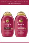 Keratin Oil Kırılma Karşıtı Sülfatsız Şampuan 385 ml + Saç Bakım Kremi 385 ml