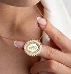 925 Ayar Altın Kaplama Kişiye Özel Gümüş Kolye