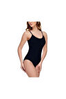 Kadın Siyah İp Askılı Çıtçıtlı Body 6lı