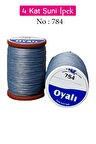Oyalı 4 Kat Suni İpek İplik İğne Oyası Boncuk İpi Tığ Oyası No:784