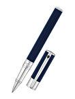S.T. Dupont D-Initial Blue Chrome Finish Roller Kalem 262205