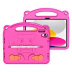 Coofbe Panda Desenli Standlı Zırhlı iPad 10.2 2022 Kılıf Yıkanabilir iPad 10.2 Kılıf Kalem Yerli