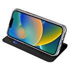 Coofbe Kapaklı Cüzdanlı Kart Bölmeli Standlı iPhone 14 Plus Kılıf Pu Deri iPhone 14 Plus Kapaklı Kılıf