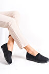 Linea Yumuşak Taban Rahat Günlük Kadın Siyah Ayakkabı