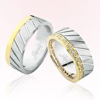Harem Altın İki Renk Altın Alyans 3603