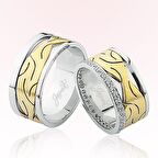 Desenli Altın Alyans 3604