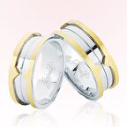 Kesik Çizgi Altın Alyans 3605