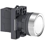 Schneider XA2-EA11 1NA Beyaz Yaylı Buton