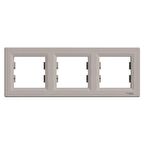 Schneider EPH5800369 Asfora Bronz Üçlü Yatay Çerçeve 