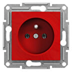 Schneider Electric EPH2870442 Asfora Kırmızı UPS Prizi Çerçevesiz