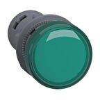 XA2EVB3LC, Sinyal lambası, plastik, yeşil, Ø 22 mm, LEDli, 24 V AC/DC