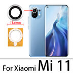 Tkgz Xiaomi Mİ 11 Arka Kamera Camı Lens Yapışkanlı
