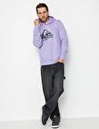 Quiksilver BIG LOGO HOOD Mor Erkek Sweatshirt
