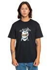 Quiksilver Siyah Erkek O Yaka  Standart Fit Baskılı T-Shirt EQYZT07674_ONE LAST SURF SS