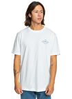 Quiksilver Beyaz Erkek O Yaka  Standart Fit Baskılı T-Shirt EQYZT07667_OMNI LOCK