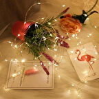 İpek Yıldızı® Peri Led Işık 5 Metre (Sarı) Pilli Aydınlatma Şerit Saçak Spot Süsleme