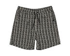 Quiksilver Taxer Jacquard Street Way Erkek Günlük Şort EQYWS03893-BLSW Siyah