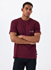Billabong STACKED ARCH PKT EBYZT00175 Mor Bisiklet Yaka Regular Fit Düz Erkek T-Shirt