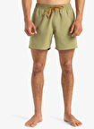 EQYJV04120 EVERYDAY SOLID VOLLEY 15 Haki Normal Bel Standart Kalıp Erkek Şort Mayo