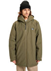 Quiksilver EQYJK04203-OVERCAST 3K PARKA Yeşil Düz Erkek Mont
