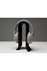 Modern Kulaklık Standı Stand Stant Tutucu Plastik Siyah