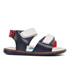 Şiringenç 210109 Lacivert-Beyaz-Kırmızı Comfort Erkek Çocuk Sandalet
