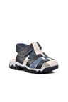 Ayakmod 24-417-B Lacivert-Beyaz Ortopedik Çocuk Sandalet