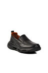 Siyah Hakiki Deri Erkek Sneaker 152-21399 M 