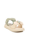 Yeşil Tekstil Kız Çocuk Sandalet 25Y600-5  F