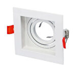 CATA Pars Beyaz Kare Sıva Altı Spot GU-10 Duylu (Ampulsüz)